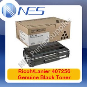 Lanier/Ricoh Genuine 407256 BLACK Toner Cartridge for SP201N/SP204SF/SP213NW/SP213SFNW (2.6K)